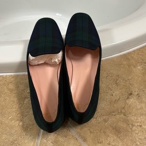 2018 J.Crew Black Watch Tartan Smoking slippers (never worn)